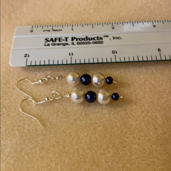 Swarovski handmade multi size round crystal ball drop bead earrings - Picture 2 of 6